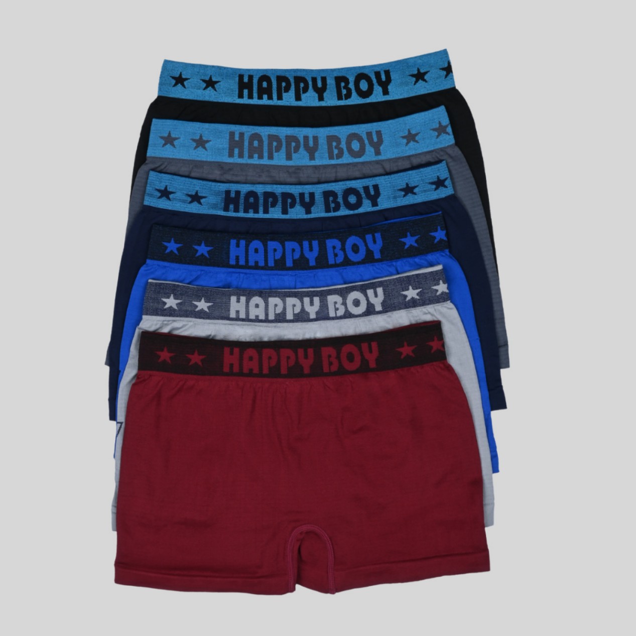 Calzoncillos bóxer elásticos y transpirables de poliéster sin costuras estampados HAPPYBOY Calzoncillos para niños de 10 a 15 años