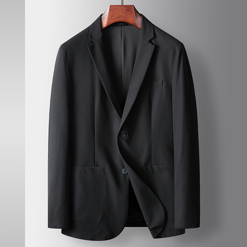 Men's Casual Suit 2025 Spring and Autumn Light Luxury Business Single Western Young and Middle-Aged Solid Color Single Breasted Trendy Suit Jacket Men's Casual Suit 2025 Spring and Autumn Light Luxury Business Single Western Young and Middle-Aged Solid Color Single Breasted Trendy Suit Jacket