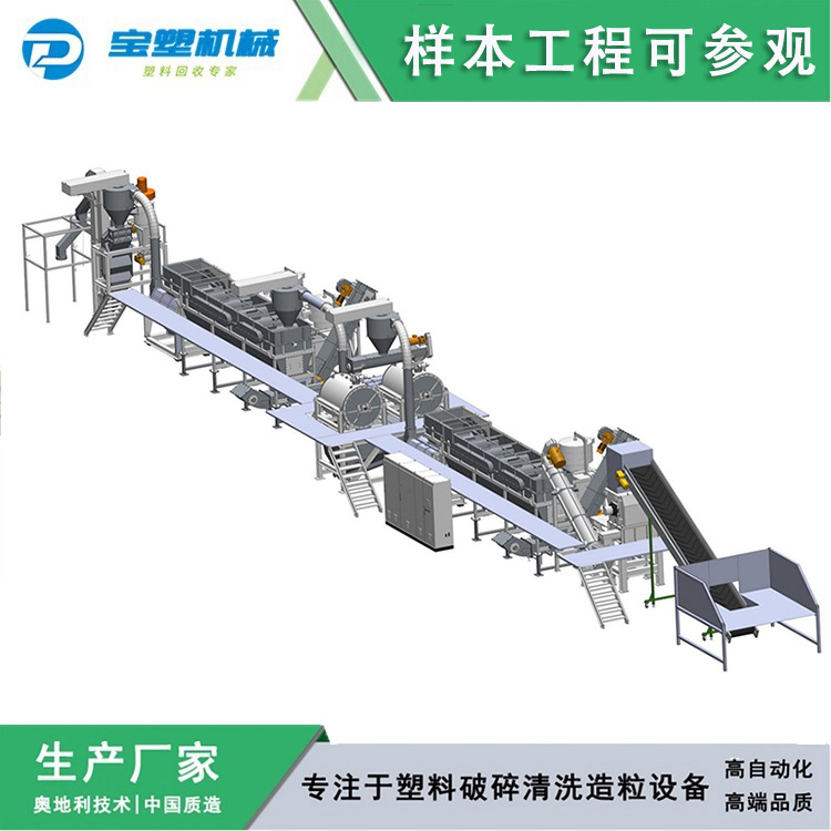 ABS PS盐水分离 破碎清洗线 集装袋回收设备 滴灌带回收设备