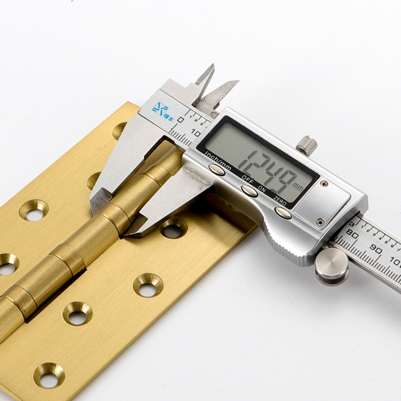 Pure copper hinge 2.5 inches small hinge 3 brass hinge 4 full copper mini hinge 1.5 jewelry box door hinge