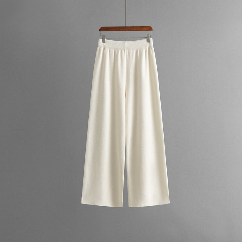 546g Weight Long Sleeve Sleeve Length Adhesive Fiber, knit Fabric Type Pant Co-ord Set Sets Type 2 Pieces Set Quantity Holiday, Daily Occasion Round Neck Neckline Loose Fit Type Stripe Pattern Winter, Autumn Season Women's Gender Casual, Simple Style Style Holiday Daily Women's Casual Simple Style Stripe Adhesive Fiber Knit Pant Co-ord Set Pants Sets 15