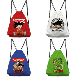 New Anime seven dragon ball drawstring basketball bag backpack training bag sports fitness climbing backpack