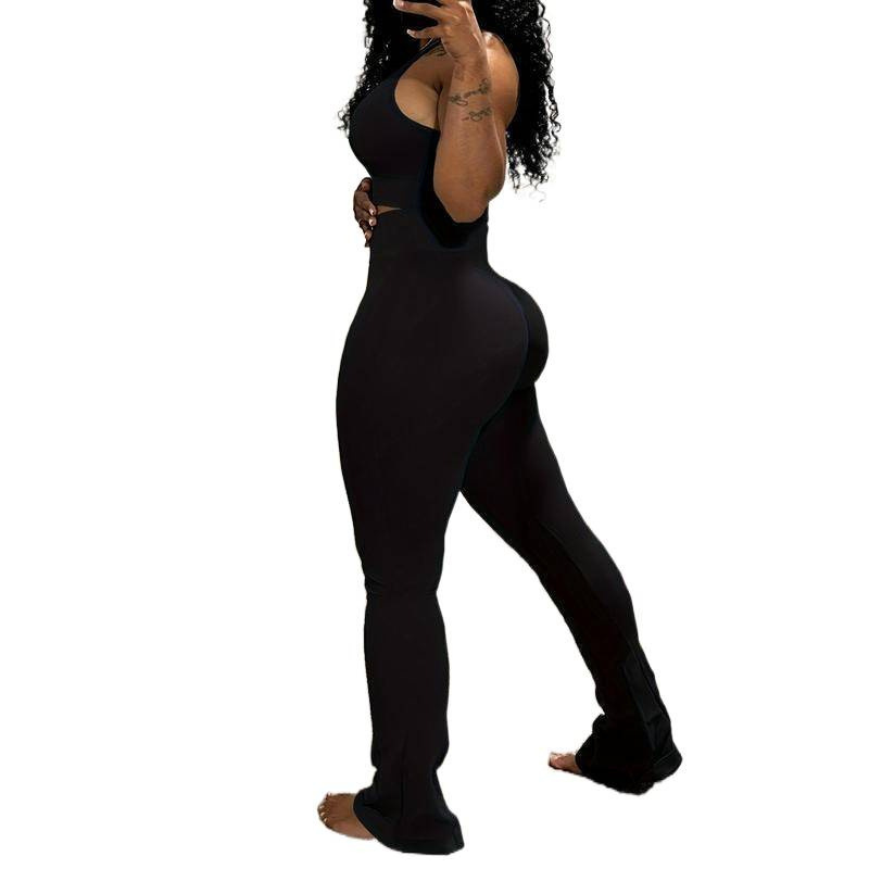 Casual Workout Two Piece Outfits for Women Short Tank To跨境|undefined