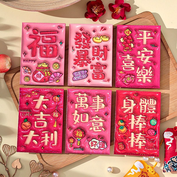 Face blush, 3D, 6 pieces