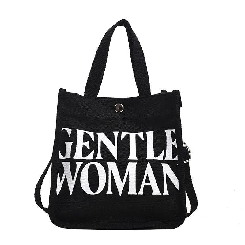 Moda rayas bolsa de lona para mujeres 2023 nueva carta impresión portátil bolsa de compras bolso de hombro al por mayor