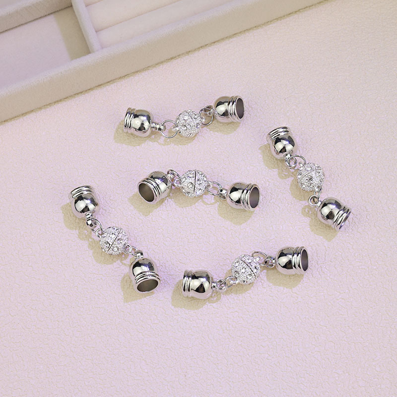 DIY Jewelry Accessories Silk Scarf Scarf Magnet Buckle Handmade Creative Magnetic Connection Buckle Necklace Buckle Tail Chain Buckle Manufacturer