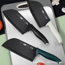 巨厂直销家用菜刀女士专用切片刀切肉刀辅食厨具厨师刀方形绿柄
