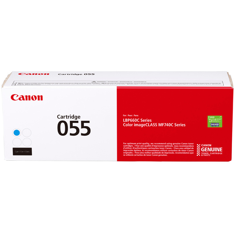 Canon original 055 cartucho de tóner LBP663Cdn, 746Cx impresora láser a color CRG055H selenio alta capacidad