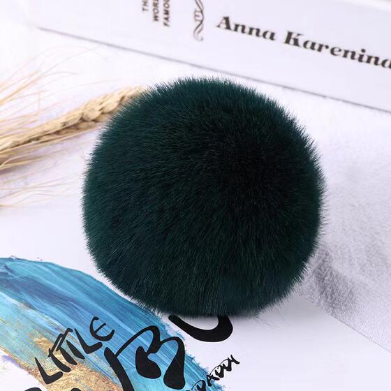 Spot Wholesale Imitation Rex Rabbit Fur Ball DIY Handmade Material Plush Ball Clothing Accessories 5cm Small Ball Hat Decoration