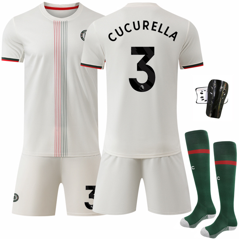 Camiseta de Fútbol de Chelsea 2526, Visitante, 17 Gana Chau, Club Chelsea, Número 10 Palmer, Camiseta de Fútbol Gana Chau