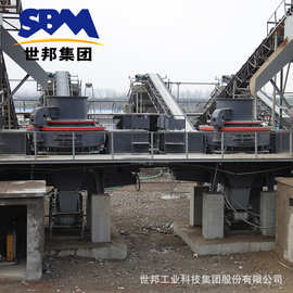 上海世邦制沙机械 鹅卵石碎沙机视频 大型制砂机制造厂家
