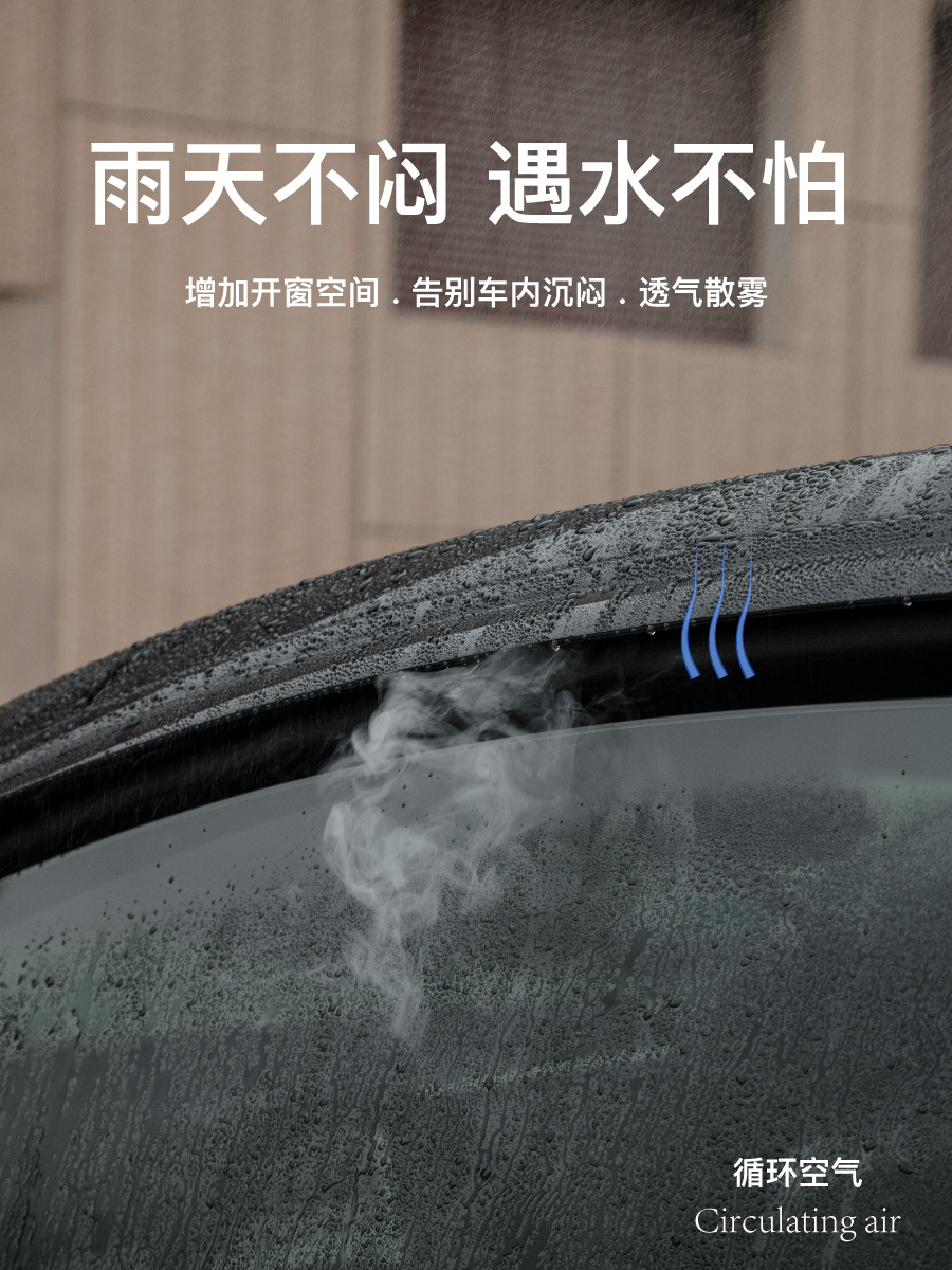 Suitable for Tesla Modely Rain Eyebrow Rain Shield Tesla Car Window Rain Shield Rain Shield New Version 3 Modification Accessories