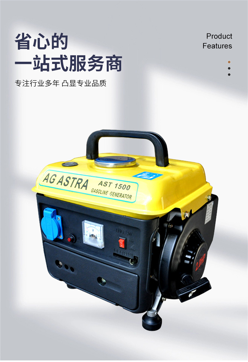 Portable Household Mini Small 950 Gasoline Generator Us Standard Us Plug 110V60Zh50Zh220V European Standard