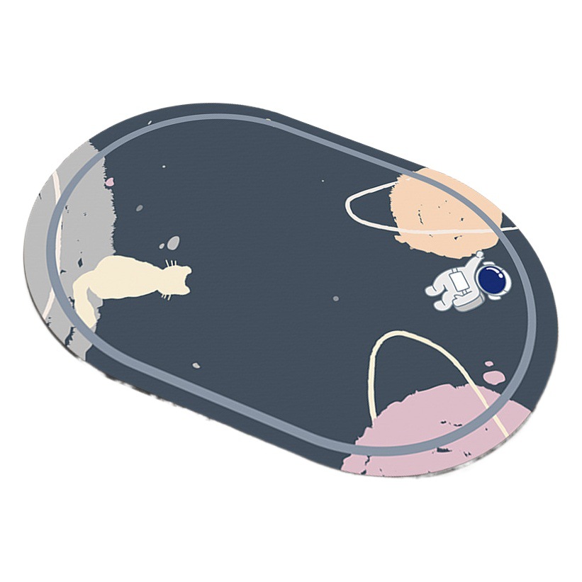 Alfombra de piso absorbente de barro de diatomeas antideslizante estera suave baño Baño estera de la puerta del hogar Baño alfombra pequeña de goma