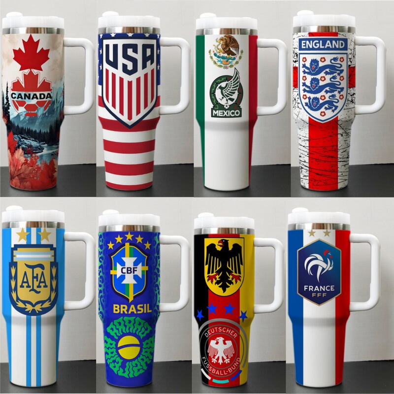 2026 Fifa World Cup World Cup 40oz Ice Cup Tumbler Car Cup Stainless Steel Thermos Cup