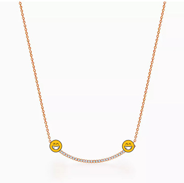 로즈 골드 다이아몬드 목걸이