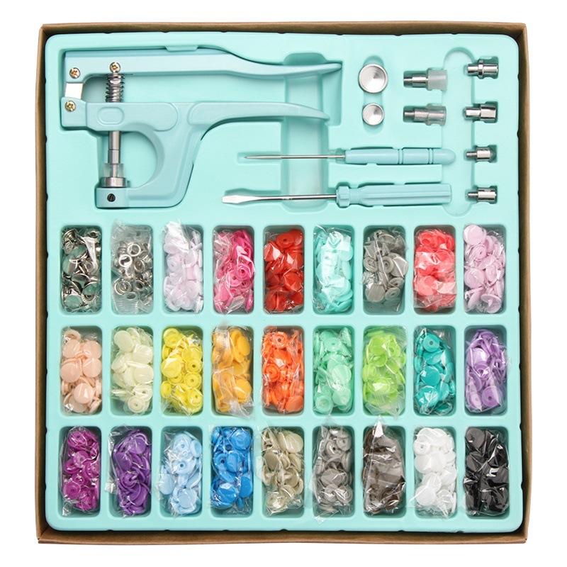 Amazon T5/T8 hebilla de ojo de aire de resina hebilla de metal de cuatro articulaciones botón oscuro prensa de mano alicates herramienta de instalación traje