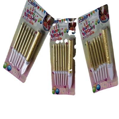 生日蜡烛装饰烘焙创意派对拍照表白金色蛋糕蜡烛