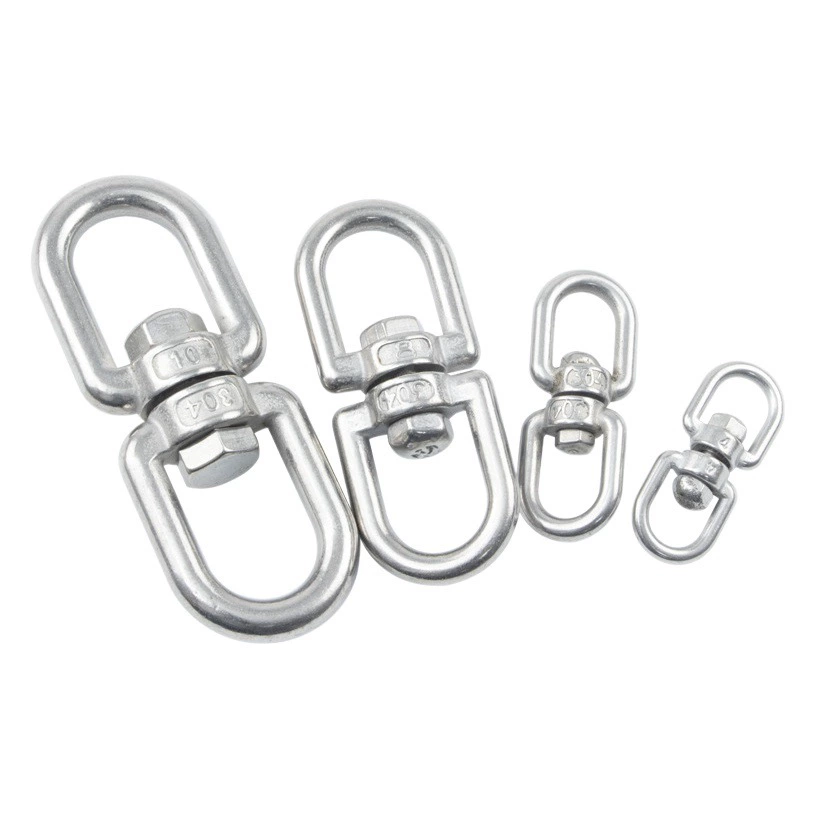 Производитель вращающихся колец из нержавеющей стали 304, оптовая продажа, кольцо на 8 фигурок, универсальное вращающееся кольцо, OX, вращающееся кольцо, пряжка цепи