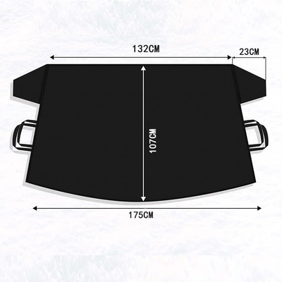 Car snow shield, front windshield snow shield, winter - clip-on-half-cover-oxford-cloth-model-132-car-seat-cover