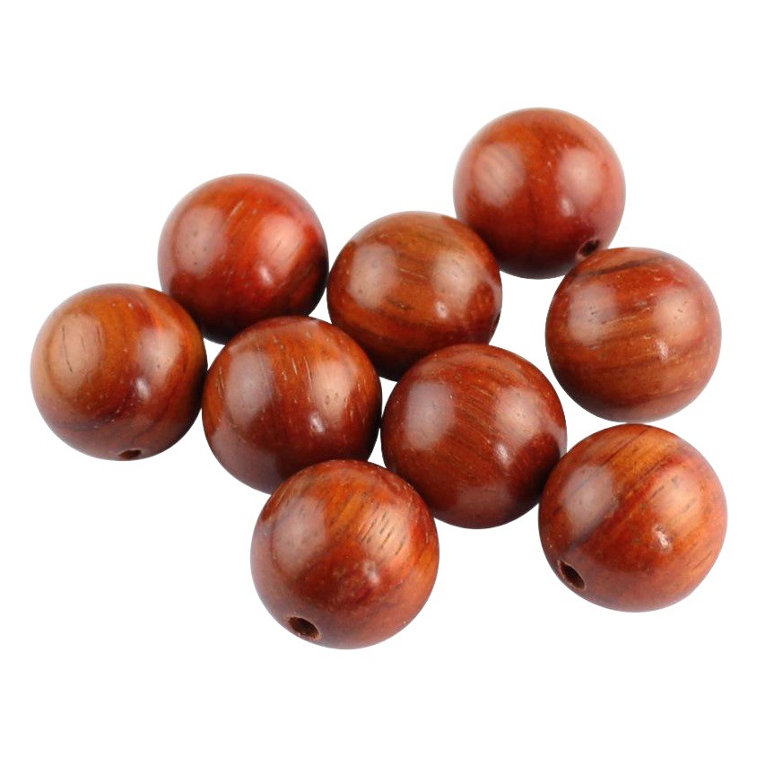 Fábrica al por mayor pequeña hoja sándalo rojo ojo de gato sándalo rojo cuentas sueltas cuentas de palo de rosa rojo DIY cuentas de Buda Rosario pulsera Accesorios