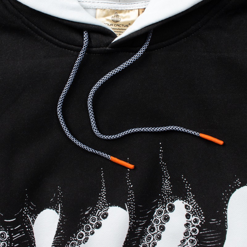 Men's Clothing autumn and winter new high street fashion brand octopus pullover hooded sweatshirt for men and women_voghion.com