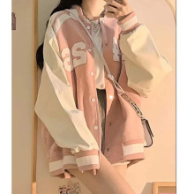 新款网红秋冬款百搭棒球服外套女加绒加厚中学生潮流