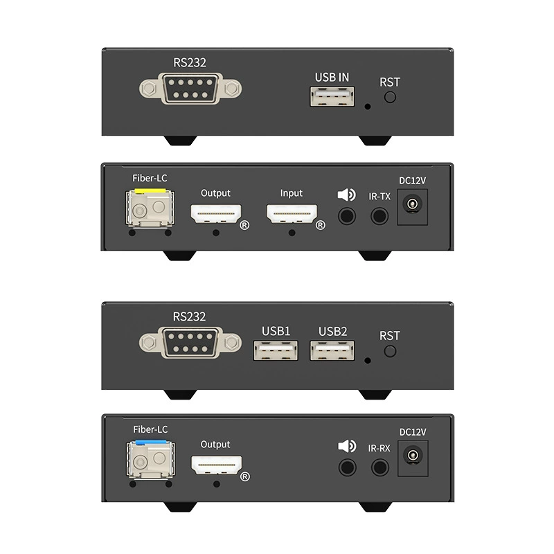 eKL 4KHFKU100 световое конечное устройство HDMI4K60 USB оптоволоконный удлинитель 20 км LC оптоволоконное однопроводное