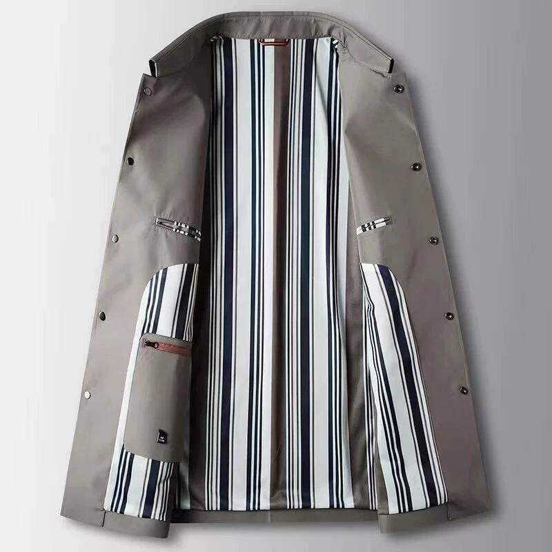 Осеннее trenchcoat, длинная куртка для отдыха, премиум