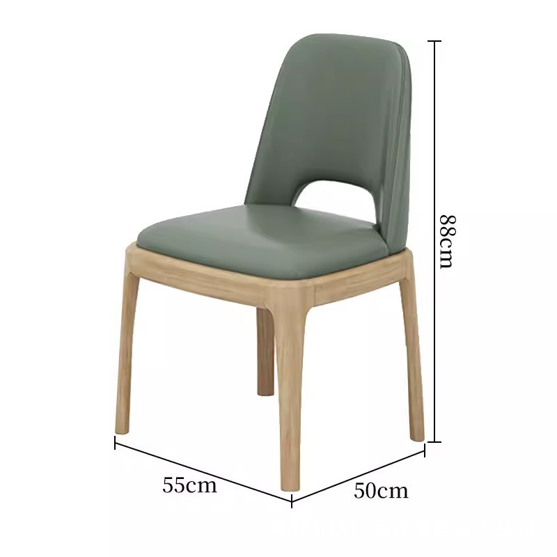 Silla de comedor de madera maciza para restaurante