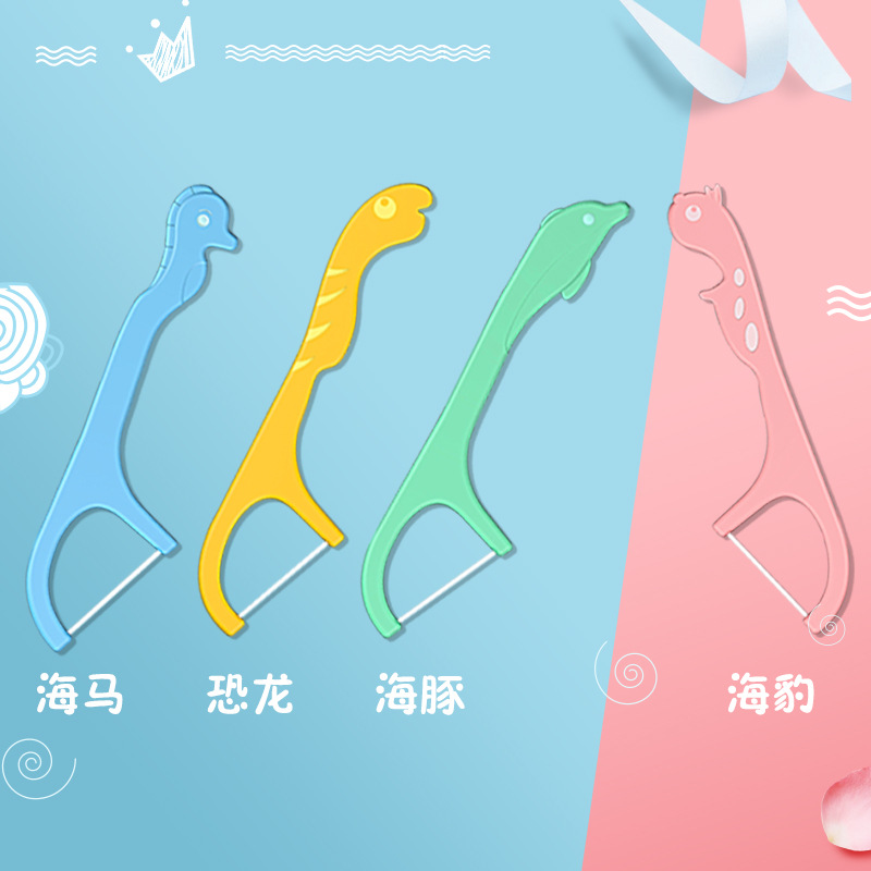 Wholesale Glister Children's Dental Floss High Molecular Disposable Baby Toothpick String Dental Floss Automatic Box Wholesale