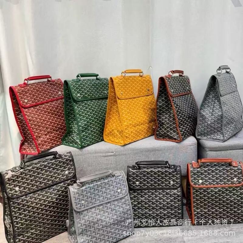 Backpack Dog Tooth Goya Bag Goyard Travel Backpack Large Capacity School Bag Business Portable Retro Lightweight