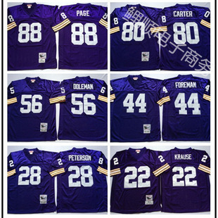 Cross-border Rugby Suit Minnesota Vikings No. 84# MN Retro Jersey Men's Legendary Sportswear Wholesale