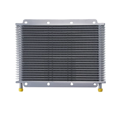 car radiator, Alloy Radiator Engine Fin-Type Cooler - 25-rows-of-silver-without-accessories