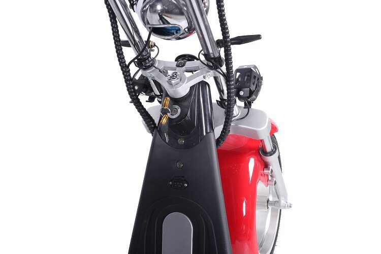 Harley large-tire electric scooter, suitable for outdoor use, city sightseeing, and as a folding adult electric scooter for both men and women, and can accommodate two people