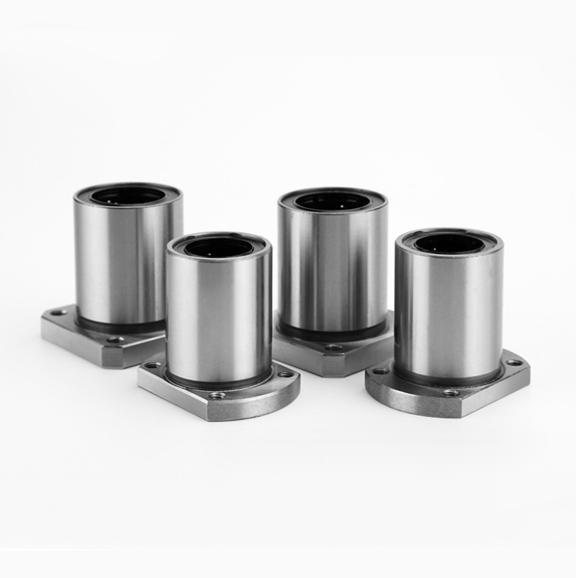 LMK6LUU 电镀高温加长直线运动轴承 标准型直柱滑动带法兰轴承