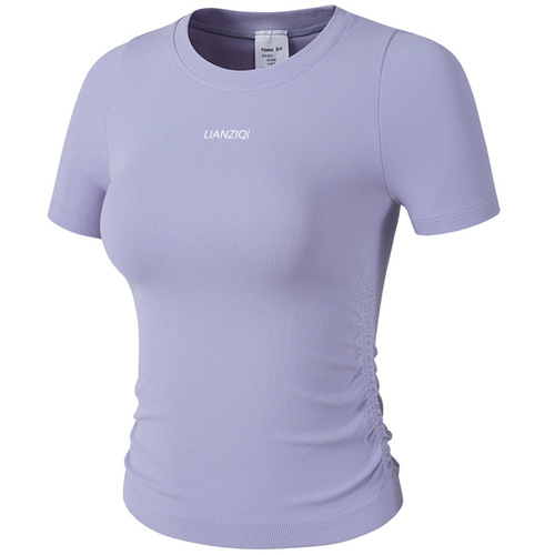 Fitness Short Slim-fit Yoga Top Summer Thin Breathable Quick-drying Professional Training Sports Short-sleeved T-shirt Women's Trendy