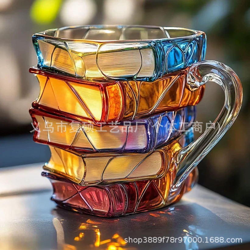 Новые трансграничные Painted Book Mug Уникальные красочные книжные кружки для любителей литературы