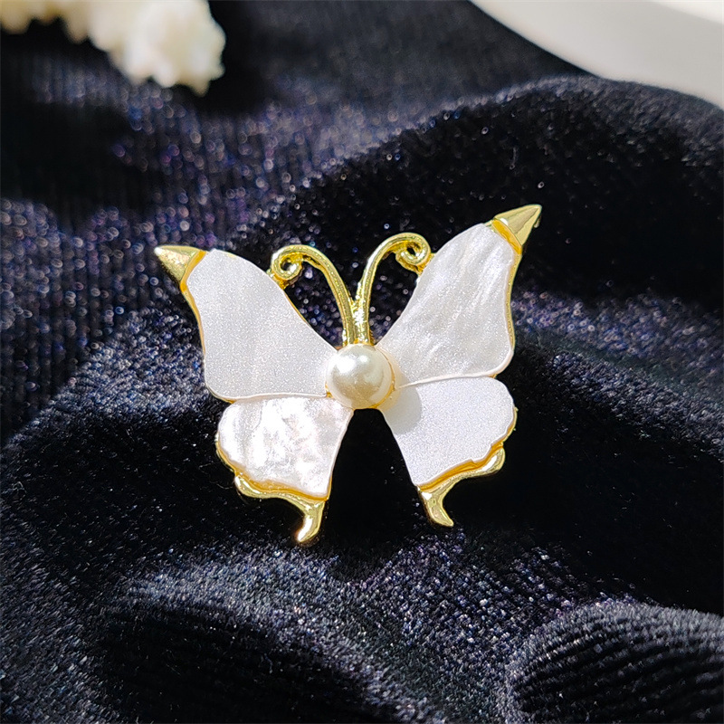 Luxuriöse Schmetterlingsbrosche Für Damen Perlen Schmuck Accessoire_voghion.com