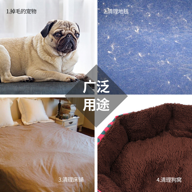 Fábrica de limpieza personalizada cepillo de depilación de mascotas cactus desgarrador de cepillo pegajoso de mascotas rodillo cepillo de polvo doméstico