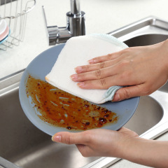 Melia 6-layer dishcloth kitchen supplies household cleaning scouring pad absorbent sundries wholesale 