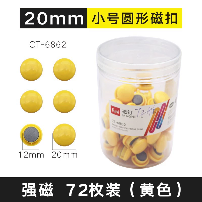 Round strong magnet for office, fridge magnet, magnetic teaching aids, 30mm