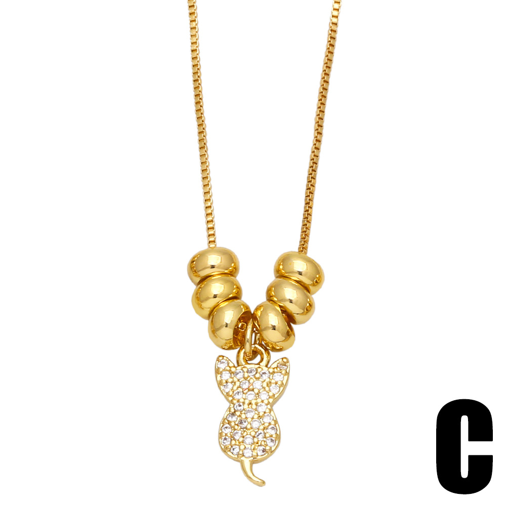 Fashion Kitten Shaped Women Summer New Cute Cat Clavicle Chain Pendant