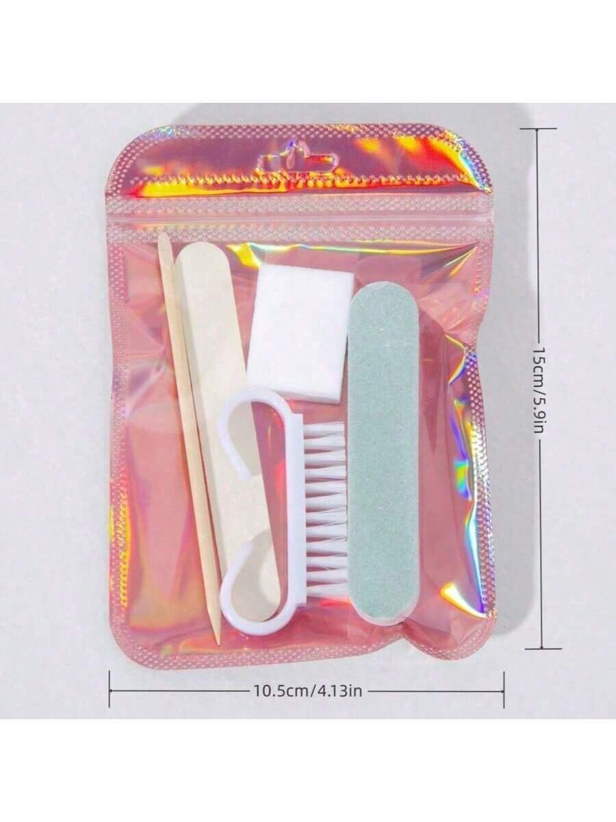 Manicure tool set (solid brush long wooden stick)