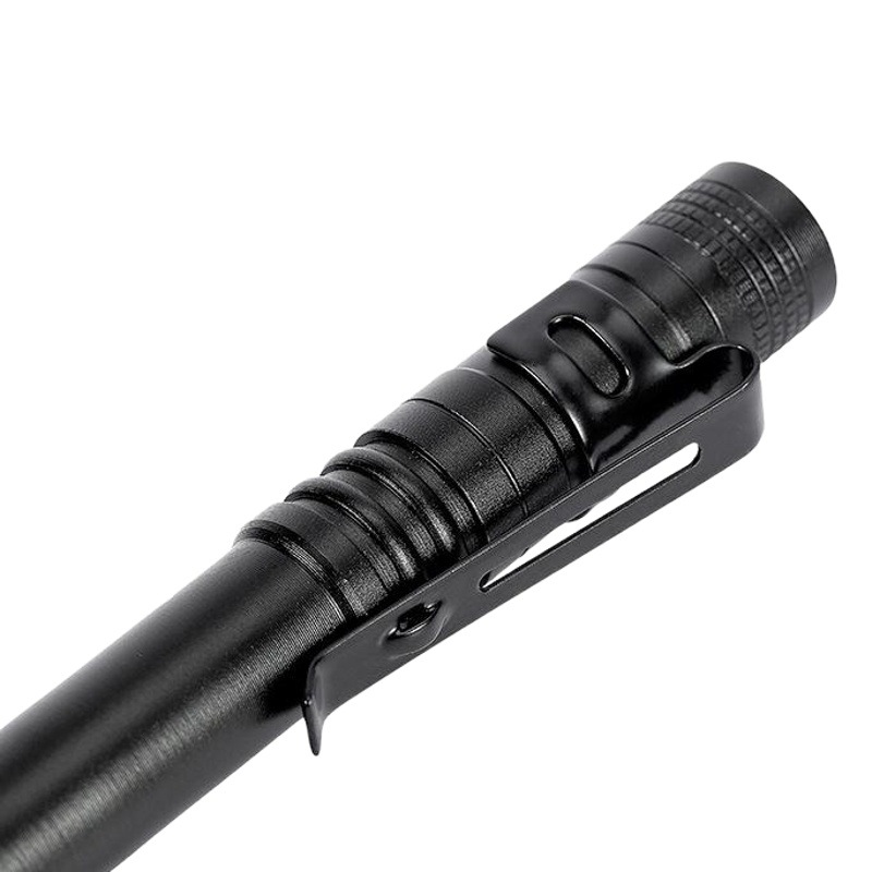 Amazon LED portátil AA linterna de batería seca pequeña linterna No.7 batería médica en forma de pluma lámpara