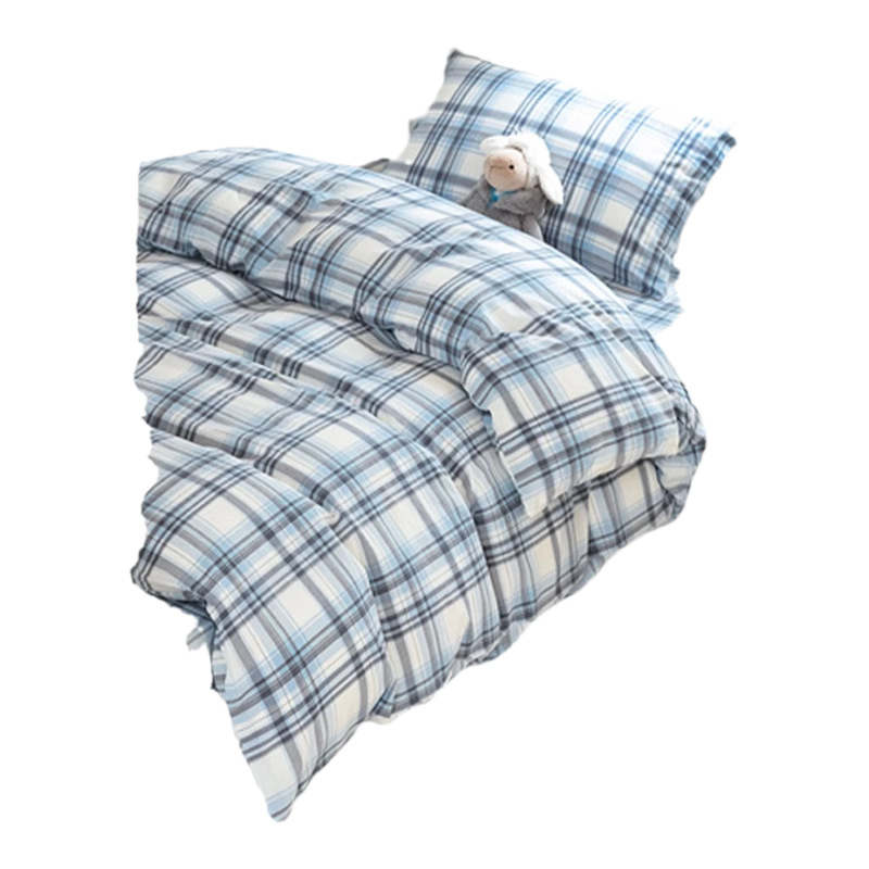 Ropa de cama, dormitorio de estudiantes, traje de tres piezas, algodón puro, 2025, sábanas nuevas, funda de edredón, universal para todas las estaciones