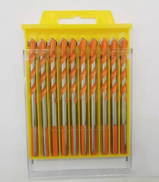 Overlord taladro Triángulo taladro de cuatro cuchillas taladro cruzado de cerámica de vidrio hormigón azulejo taladro traje