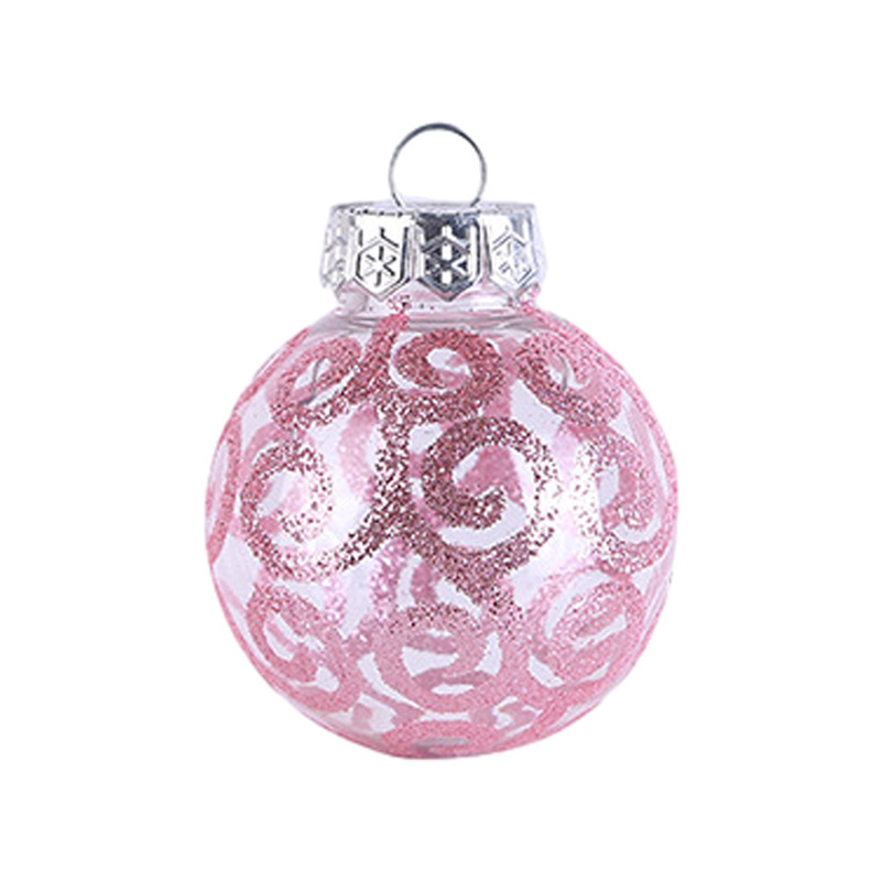 国境を越えた新しいクリスマスボール6cmクリスマスツリー装飾メッキプラスチックボール異形彩色クリスマスボールセットストラップ|undefined