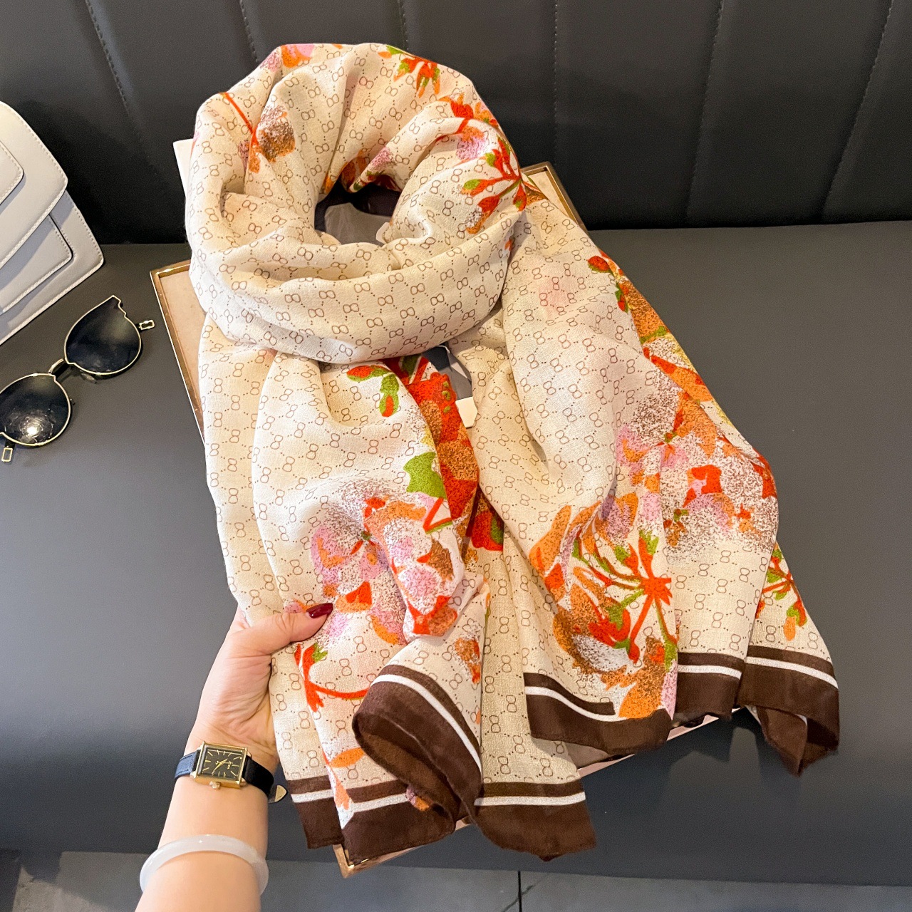 면과 린넨 스카프-44