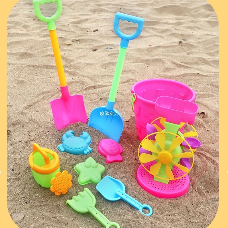 Juguetes para niños baratos y asequibles de gran tamaño, juguetes para niños, pala y barril para jugar con arena, herramientas de agua junto al mar